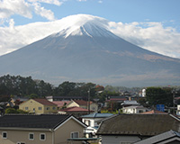 つばめ荘からは富士山が良く見えます。