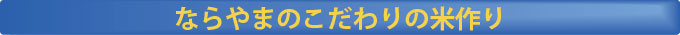 農事法人ならやまのこだわりの米作り