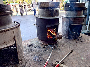 しただ米フェス2025かまど炊き